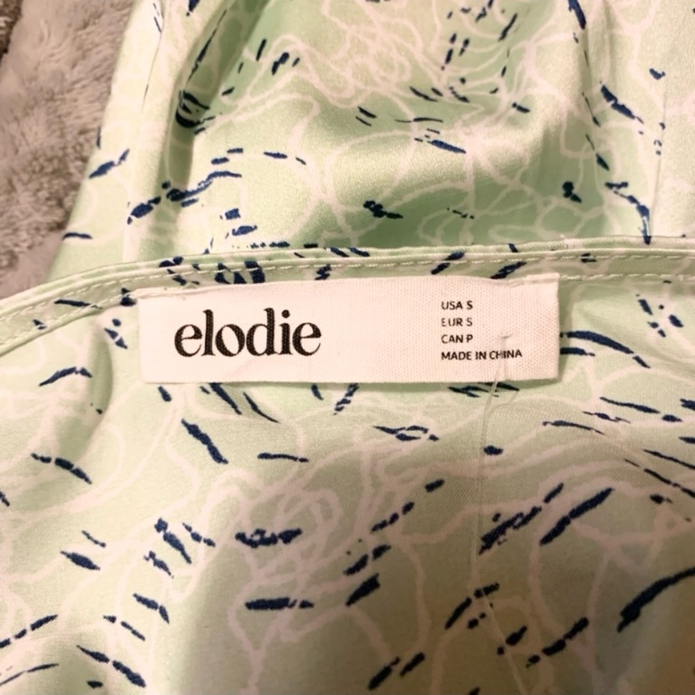 Elodie O-Ring Patterned Slip Dress Size Small - Picture 10 of 12